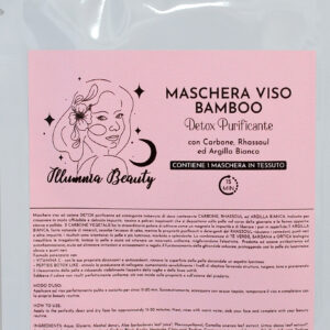 Maschera viso in bamboo detox purificante