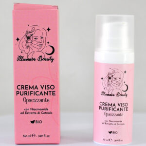Crema viso purificante opacizzante per pelli grasse