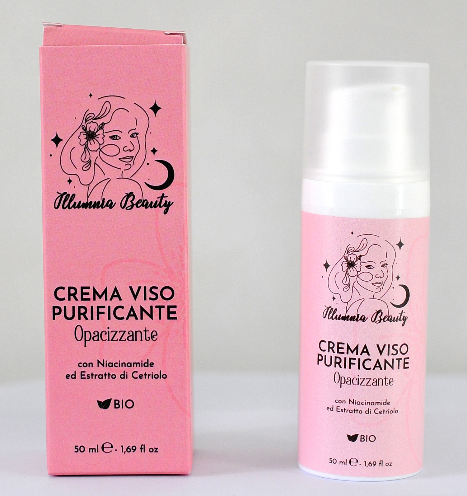 Crema viso purificante opacizzante per pelli grasse